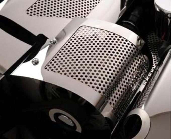 American Car Craft 1997-2004 C5/Z06 Corvette - Alternator Cover Perforated, Polished Stainless Steel 033051