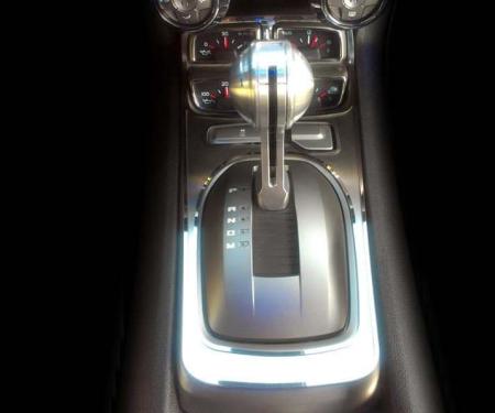 American Car Craft 2010-2015 Camaro - Shifter Plate Trim, Automatic Equipped with Gauge Cluster, Stainless Steel 101023