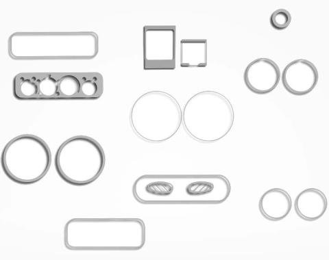 American Car Craft 2001-2005 PT Cruiser - Dash Kit 17Pc, Polished Stainless Steel 711012