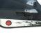 American Car Craft 2005-2013 C6 Corvette - Door Guards with Black Flames 2Pc, Brushed Stainless Steel 041020