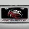 American Car Craft 2005-2013 C6 Corvette - License Plate Frame CORVETTE Inlay Lettering, Brushed Stainless, Choose Color 042110
