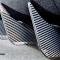 American Car Craft 2014-2019 C7 Z06/GS Corvette - Rear Diffusers Carbon Fiber Wrapped 6Pc, Stainless Steel (Polished Stainless) 052097