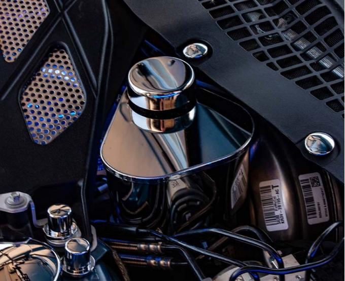 American Car Craft 2015-2023 Mustang - Master Cylinder Cover, Polished Stainless Steel 273082