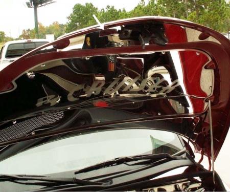 American Car Craft 2001-2005 PT Cruiser - Upper Hood Cap, Polished Stainless Steel 713008