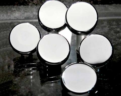 American Car Craft 1997-2013 C5/C6 Corvette - Fluid Cap Cover Set 6Pc Manual Transmission, Triple Plated Chrome 043045