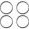 American Car Craft 2003-2007 Hummer H2 - Speaker Rings Inner Door 4Pc, Polished Stainless Steel 491011