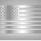 American Car Craft American Flag Emblem 1 or 2 Piece Set, Stainless Steel (Thin Red Line) 142031
