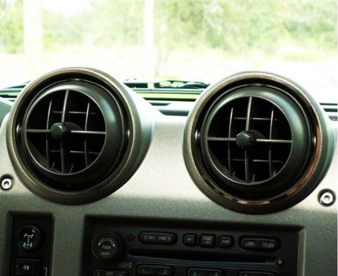 American Car Craft 2003-2007 Hummer H2 - Front A/C Vent Rings 4Pc, Polished Stainless Steel 491016