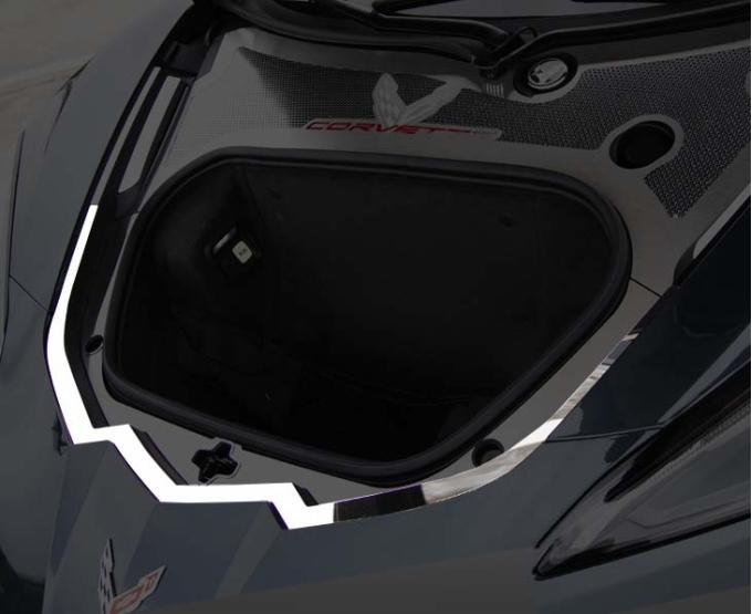 American Car Craft 2020-2024 C8 Corvette Coupe - Front - Frunk Nose Cap 4Pc, Polished Finish 881012