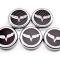 American Car Craft 2005-2013 C6 Corvette - Crossed Flags Logo Fluid Cap Covers 5Pc Auto Transmission, Choose Color 043082