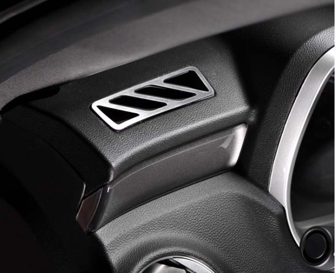 American Car Craft 2010-2015 Camaro - A/C Vent Upper Dash Trim Kit 2Pc, Polished Stainless Steel 101010