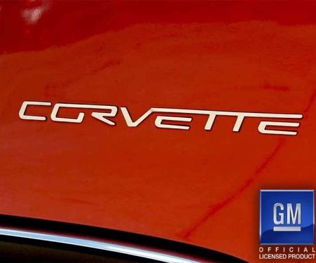 American Car Craft 2005-2013 C6 Corvette - Rear Bumper CORVETTE Letter Set, Polished Stainless Steel 042109