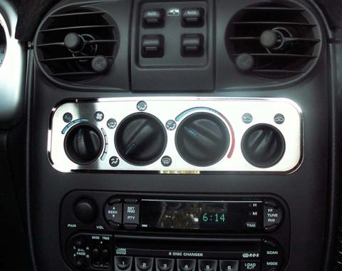 American Car Craft 2001-2005 PT Cruiser - A/C Plate 2Pc, Brushed Stainless Steel 711001