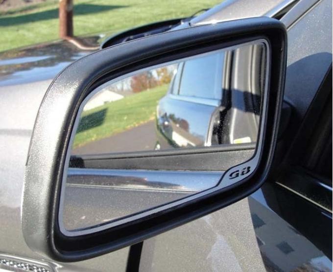 American Car Craft 2008-2009 Pontiac G8/GT - Rear View Mirror Trim, Brushed Stainless Steel 221004