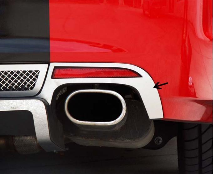 American Car Craft 2008-2009 Pontiac V6/GT/GXP G8 - Exhaust Trim Plates 2Pc, Brushed Stainless Steel 222007