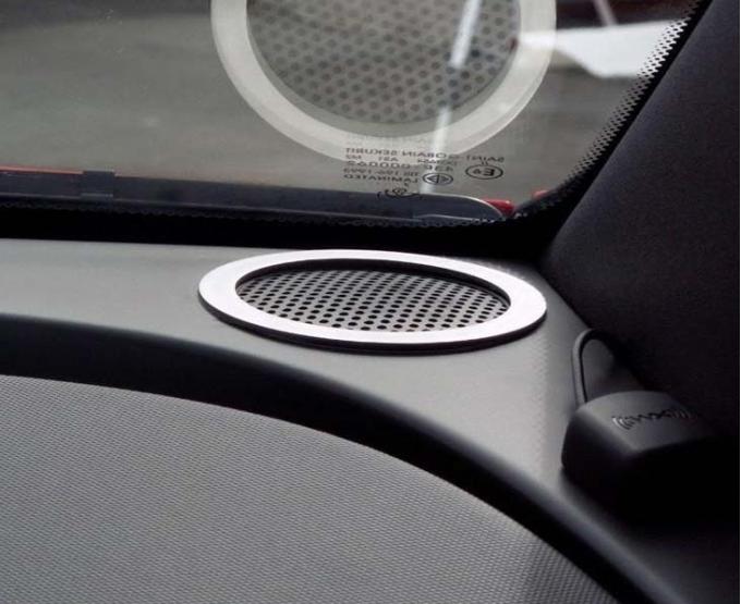 American Car Craft 2008-2009 Pontiac G8 - Car Speaker Trim Upper Dash Tweeter Bezels 2Pc, Brushed Stainless Steel 221006