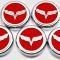 American Car Craft 2005-2013 C6 Corvette - Crossed Flags Logo Fluid Cap Covers 5Pc Auto Transmission, Choose Color 043082