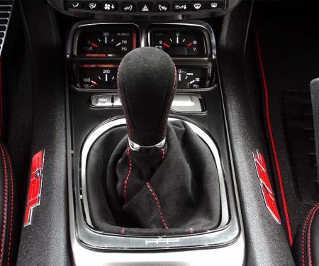 American Car Craft 2010-2015 Camaro SS - Shifter Plate Cover Standard Equipped with Gauge Cluster, Stainless Steel 101022