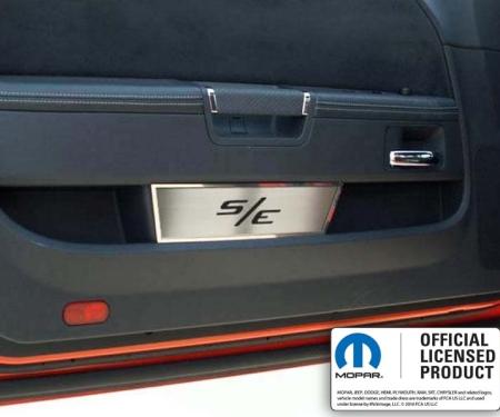 American Car Craft 2008-2014 Challenger - Door Badge Plate with Laser-cut S/E Lettering 2Pc, Brushed Stainless Steel 151009