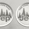 American Car Craft 2007-2018 Jeep Wrangler JK - Find Your Own Road Badges 2Pc, Stainless Steel 142014