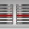 American Car Craft American Flag Emblem 1 or 2 Piece Set, Stainless Steel (Thin Red Line) 142031