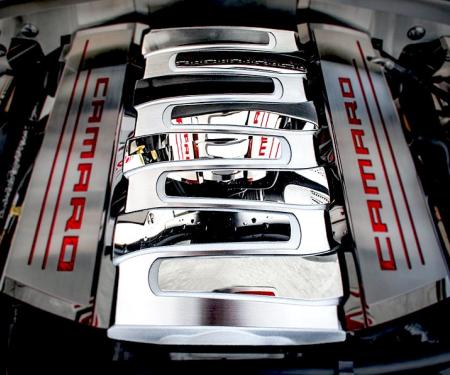 American Car Craft 2016-2024 Camaro SS - Plenum Cover 9pc, Brushed/Polished Stainless Steel 103082
