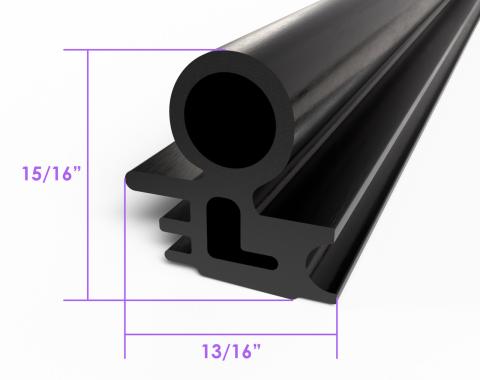 Metro Moulded Parts 1936-1941 Buick / Cadillac / Chevrolet / Chrysler / Oldsmobile / Graham / Pontiac Trunk Seal. Sold by the Foot. LP 96-/FT