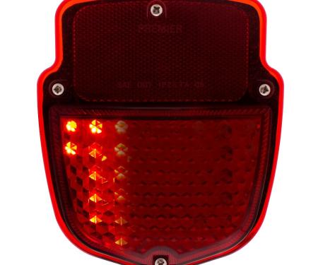 United Pacific 38 LED Sequential Tail Light w/Chrome Housing For 1953-56 Ford Truck - R/H 110762
