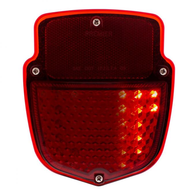 United Pacific 38 LED Sequential Tail Light w/Chrome Housing For 1953-56 Ford Truck - L/H 110761