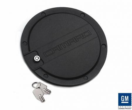 DefenderWorx Camaro Locking Fuel Door Matte Black For 10-15 Camaro CB-1006