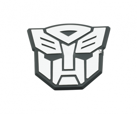 DefenderWorx Autobot Trunk Badge Black And Chrome 900485