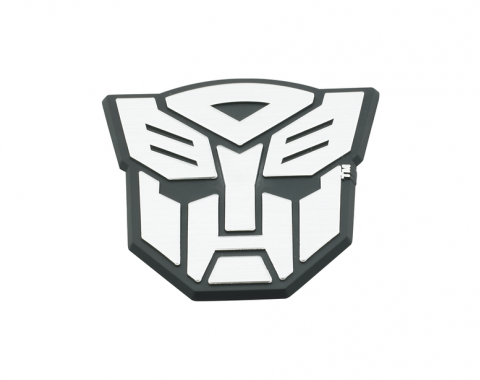 DefenderWorx Autobot Trunk Badge Black And Chrome 900485