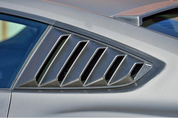 DefenderWorx Ford Mustang Rear Quarter Window Louvers Open For 15-Pres Mustang 901448