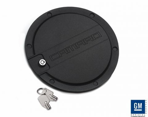 DefenderWorx Camaro Locking Fuel Door Matte Black For 10-15 Camaro CB-1006