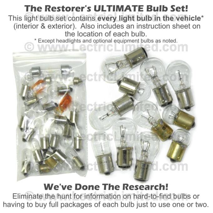 Lectric Limited 1968 Chevrolet Light Bulb Set 49064