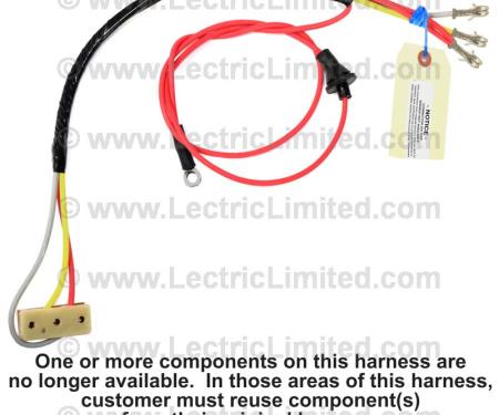 Lectric Limited 1965-1967 Chevrolet Power Tailgate Window Switch Harness 28505