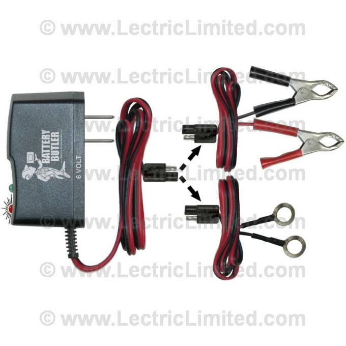 Lectric Limited 1929-1955 Buick / Cadillac / Chevrolet / Ford / GMC / Oldsmobile / Pontiac / Studebaker Battery Butler – Battery Storage Charger: 6 Volt BBFC200