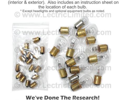 Lectric Limited 1957 Chevrolet Nomad Light Bulb Set CBK5700