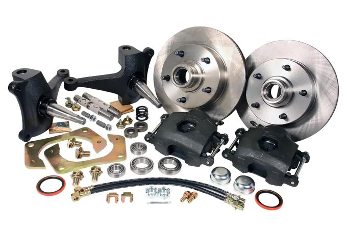 Classic Performance Front Disc Brake Kit with Stock Height Spindles, 1965-79 1/2 Ton Ford Truck 6572SWBK-FT