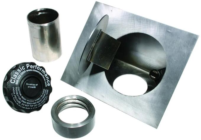 Classic Performance Weld in Fuel Side Door, Flat 6.5" x 5.25" Outer Dimensions CPSF-F