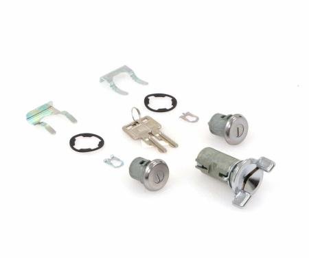 AMD Ignition-Door Lock Cylinder Set, 79 Nova 79-81 Firebird 78-87 Chevy GMC CK Truck X462-4078-3S