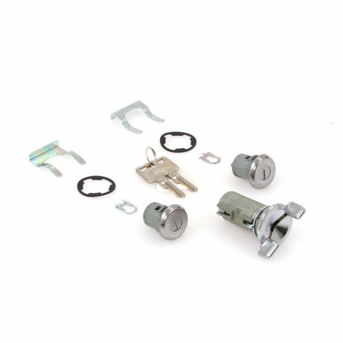 AMD Ignition-Door Lock Cylinder Set, 79 Nova 79-81 Firebird 78-87 Chevy GMC CK Truck X462-4078-3S