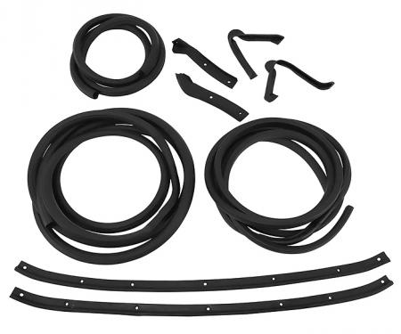 Corvette Convertible Body Weatherstrip Kit, 8 Piece, USA Made, Late 1969-1972