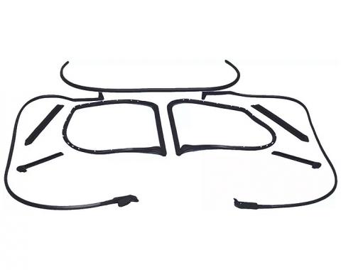 Corvette Coupe Body Weatherstrip Kit, 9 Piece, USA Made, 1977 Late