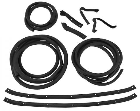 Corvette Convertible Body Weatherstrip Kit, 8 Piece, USA Made, Late 1969-1972