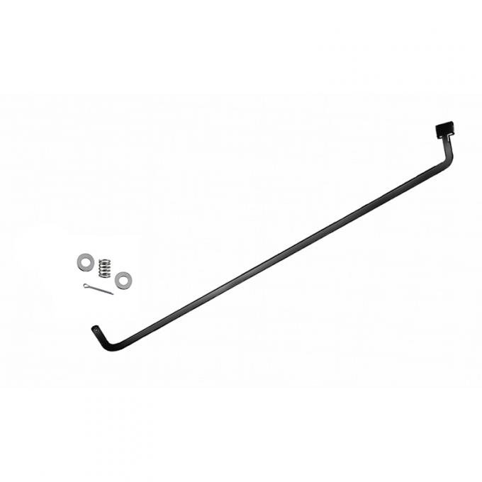 Dennis Carpenter Hood Prop Rod - Black - 1966-77 Ford Bronco C6TZ-16826-A