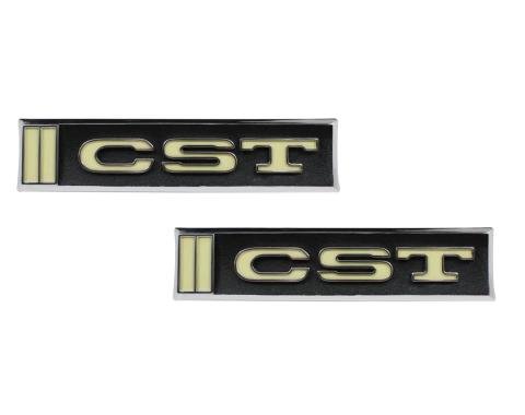AMD Door Emblems, &quotCST", Pair, 69-72 Chevy K5 Blazer T-9555