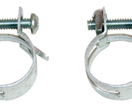 Full Size Chevy Intake To Water Pump Bypass Hose Clamp Set, 348 & 409ci, 1958-1964