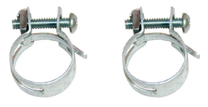 Full Size Chevy Intake To Water Pump Bypass Hose Clamp Set, 348 & 409ci, 1958-1964