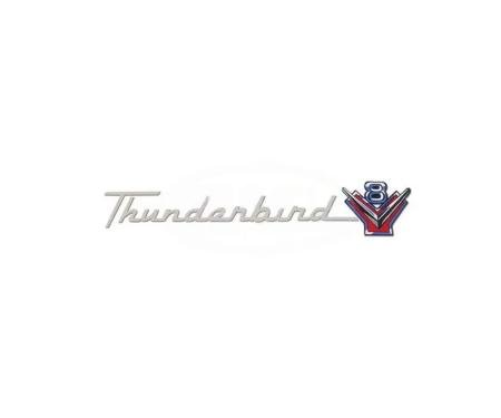 Ford Thunderbird Valve Cover Decal, 292 Thunderbird V8, 1955-57